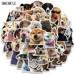 Kawaii Animal Meme Stickers - Cat Dog Decals for Skateboard, Laptop, Fridge, Car, Kids Toy (Online Order Only)