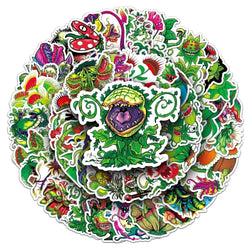 10/50Pcs Cannibal Flower Graffiti Waterproof Skateboard Travel Suitcase Phone Laptop Luggage Stickers DIY Kids Girl Toy (Online Order Only)