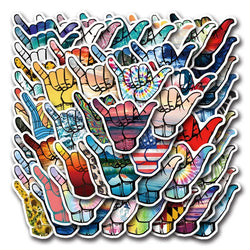 55pcs Shaka Cartoon Stickers for Laptop, Phone, Scooter, Water Bottle, Suitcase, Stationery, Refrigerator (Online Order Only)