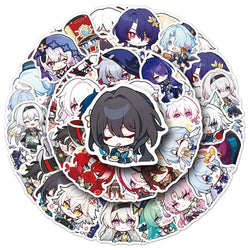 10/30/50PCS Honkai Star Rail Stickers Chibi Cartoon Sticker Cute Meme Decals Fridge Luggage Laptop Phone Guitar Bike Decoration (ONLINE ORDER ONLY)