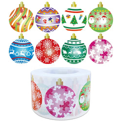 100-500Pcs Merry Christmas Sticker Christmas Party Holiday Decoration Gift Sealing Glue Baking Packaging Sticker Label 1inch (ONLINE ORDER ONLY)