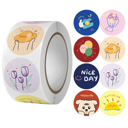 500pcs/roll Reward Stickers For Kids Children Kindergarten School Encouragement Students Games Toy Animals Stationery Labels (ONLINE ORDER ONLY)