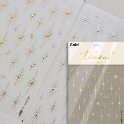 Dreamy Moon Star Cloud Butterfly Starrylight Rhinestone 5D Soft Embossed Relief Nail Art Sticker 3D Decal Decoration Manicure (ONLINE ORDER ONLY)
