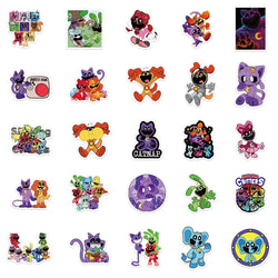10/30/50PCS Funny Smiling Critters Cartoon Sticker Packs (Online Order Only)