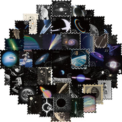 50PCS Cool Mysterious Universe Planet Stickers Graffiti Decals Waterproof Motorcycle Luggage Guitar Skateboard Kid Sticker Toy﻿ (ONLINE ORDER ONLY)