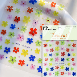 Embossed Flower Pink Butterfly Lucky Peach Blossom Chic Spring Petal 5D Soft Relief Adhesive Nail Art Stickers Manicure Decals (Online Order Only)