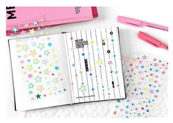 1Pc New Cute Star Resin Stickers Idol Card Deco Scrapbook DIY Material Girls Nails Decoration Stationery Stickers (ONLINE ORDER ONLY)