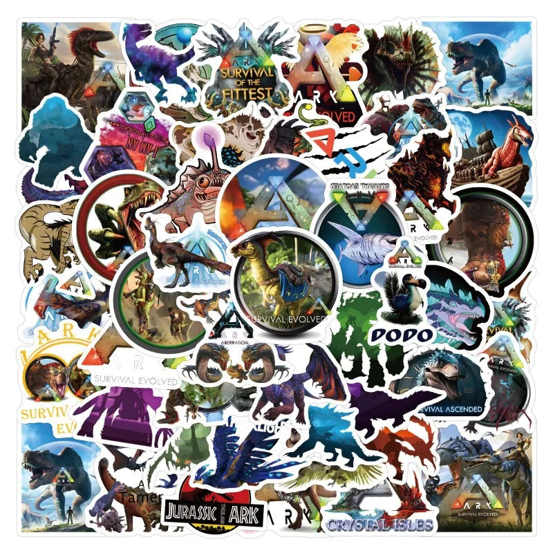 Ark Survival Evolved Stickers Pack for Laptop, Phone, Scooter, Notebook, Fridge (ONLINE ORDER ONLY)