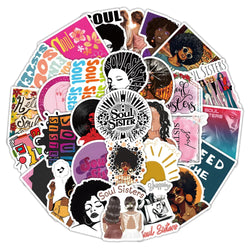 Soul Sister Cartoon Friendship Stickers PVC Waterproof Skateboard Notebook Graffiti Toy (ONLINE ORDER ONLY)