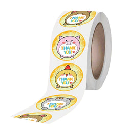 100-500pcs Cartoon Thank You Stickers For Seal Packaging Decoration Stickers School Teacher Kids Student Stationery Stickers (ONLINE ORDER ONLY)