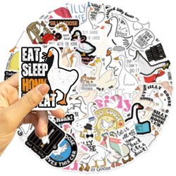 50PCS Cartoon Cute Silly Goose Sticker Decals Toys For Phone Laptop Luggage Skateboard Guitar DIY Graffiti Aesthetic Stickers (ONLINE ORDER ONLY)