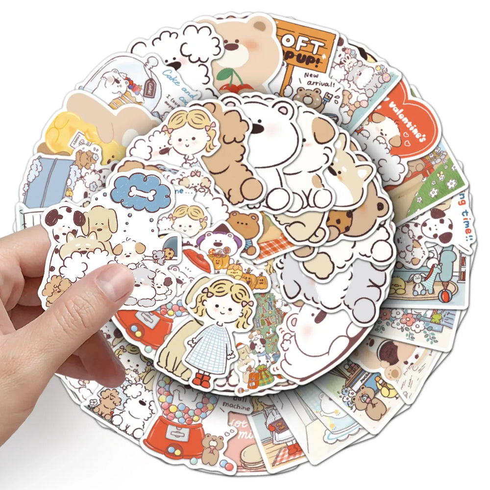 Miiiichan Cartoon Animal Decals for Fridge, Luggage, Laptop, Phone, Guitar - 10/30/50PCS (ONLINE ORDER ONLY)