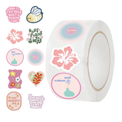 500pcs Cute Cartoon Girl Pink Style Stickers Creativity DIY For Laptop Decals Decoration Stiker Reward Gift Toys (ONLINE ORDER ONLY)