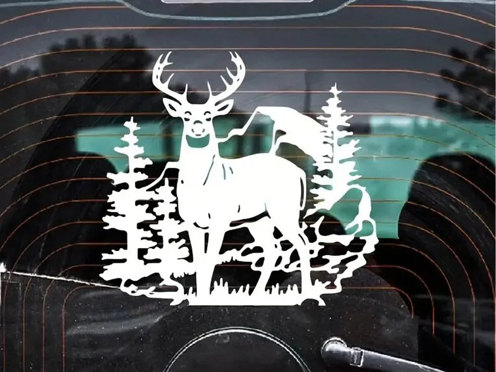 Wild Animal Car Sticker - Elevate Your Car's Look with a Stylish Hunting Decal!For Car Door And Window Decoration Stickers (ONLINE ORDER ONLY)