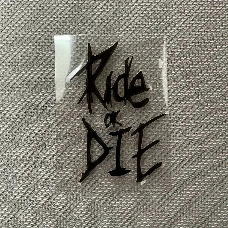 Ride Or Die Sticker For  Bicycle Waterproof Vinyl Decal (Online Order Only)