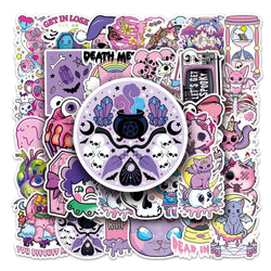 Gothic Horror Skull Stickers Halloween Decals DIY Suitcase Notebook Wall Fridge Car (Online Order Only)