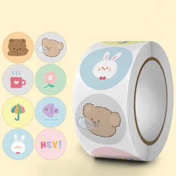 500pcs/roll Reward Stickers For Kids Children Kindergarten School Encouragement Students Games Toy Animals Stationery Labels (ONLINE ORDER ONLY)