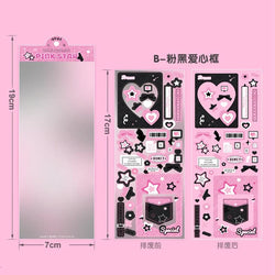 1Pc New Cute Dialog box Sticker Y2K Flakes Idol Card Album Deco Scrapbook DIY Material Decoration Stationery Stickers Aesthetic (ONLINE ORDER ONLY)