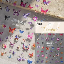 Dreamy Chic Butterfly Flower Bowknot Square Rhinestone Crystal 5D Self Adhesive Nail Art Stickers Fantasy Shiny Manicure Decals (ONLINE ORDER ONLY)