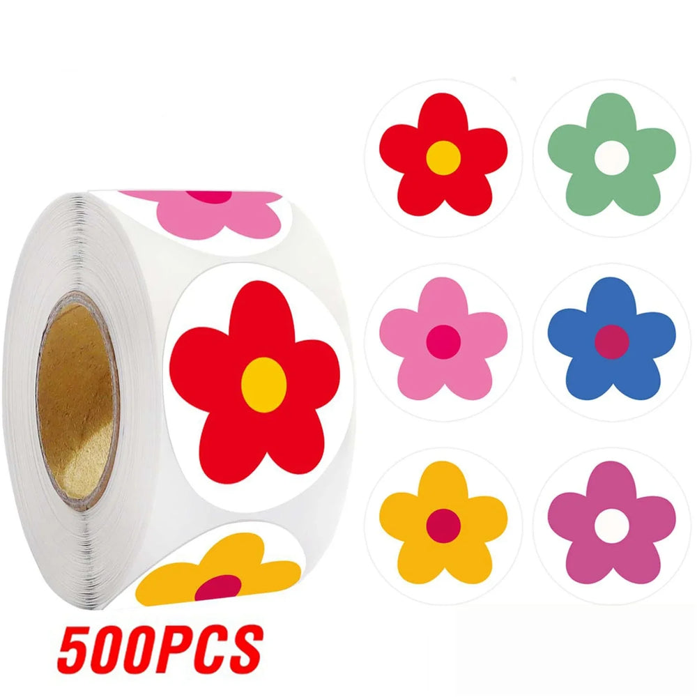 100-500pcs Flowers Reward Sticker for Kids Scrapbooking Decorative Stickers Gift Seals Stickers Teachers Classroom Supply (ONLINE ORDER ONLY)