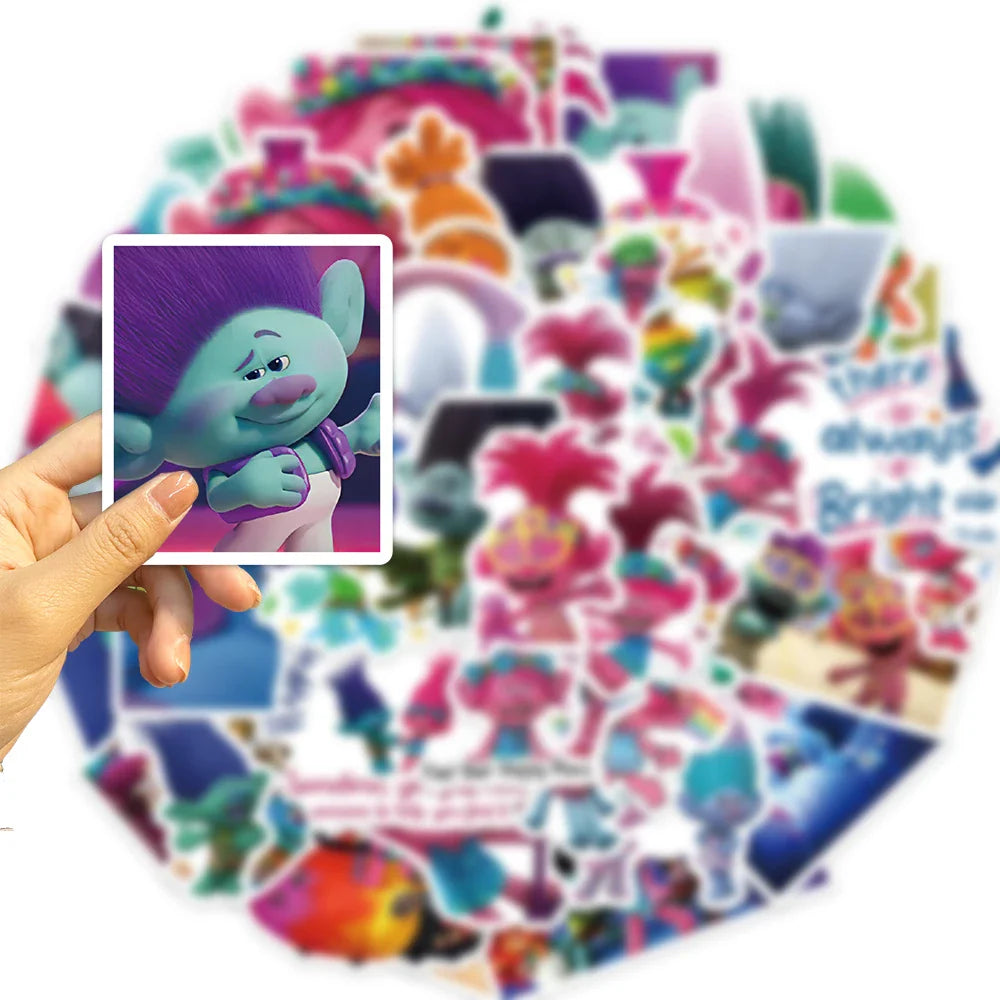 50pcs Retro Magic Genie Stickers For DIY Suitcase Water Bottle Phone Laptop Guitar Car Motorcycle Skateboard Vintage Sticker (Online Order Only)