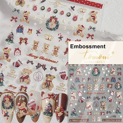 Cookies Chocolate Love Heart Flower Bowknot Rabbit Bunny Lace Bear Star Bouquet Rabbit Adhesive Nail Art Sticker Manicure Decal (ONLINE ORDER ONLY)