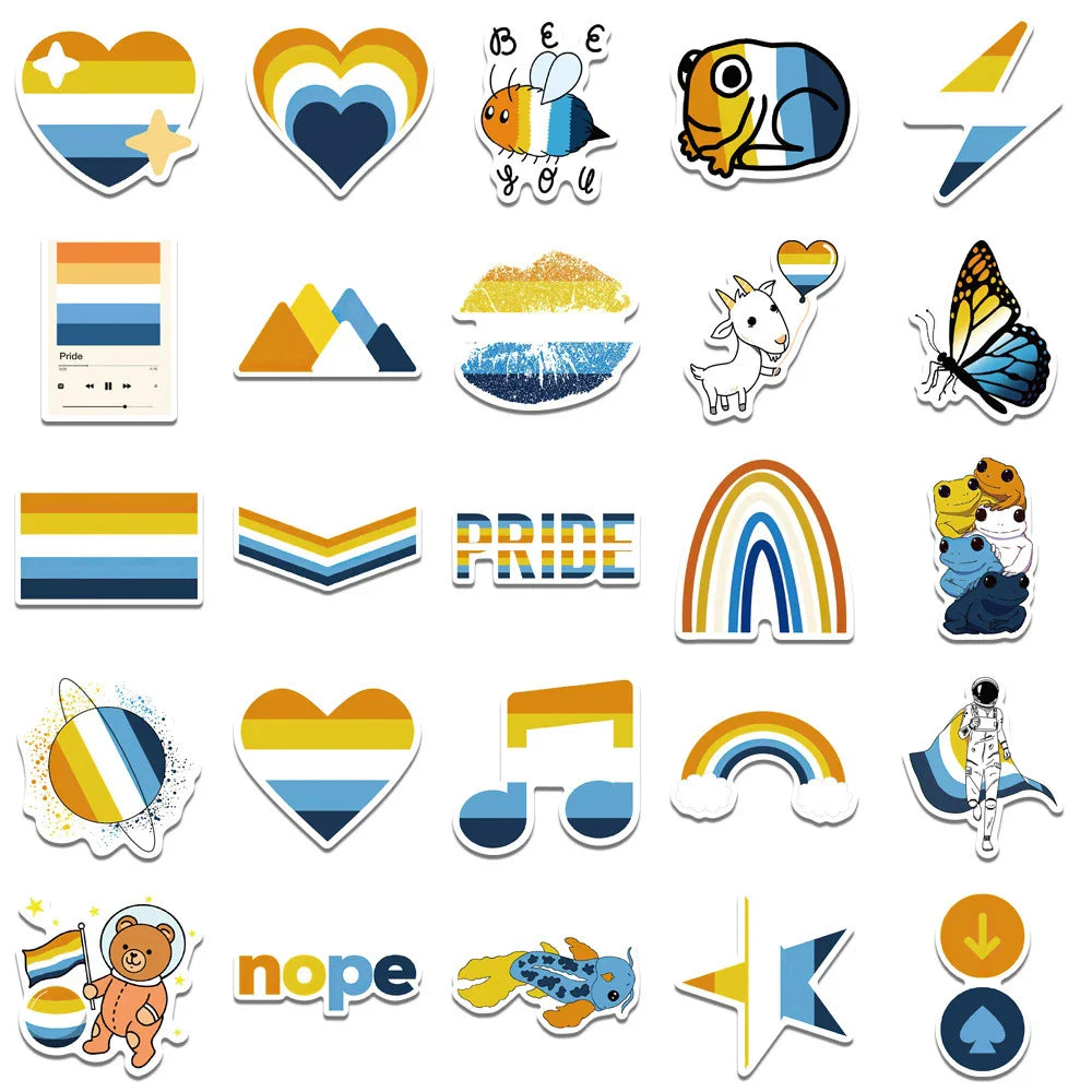 10/30/52PCS Aroace Pride LGBTQ Sticker Packs (ONLINE ORDER ONLY)