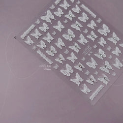 Dreamy Chic Butterfly Flower Bowknot Square Rhinestone Crystal 5D Self Adhesive Nail Art Stickers Fantasy Shiny Manicure Decals (ONLINE ORDER ONLY)