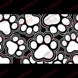 Pet Footprints Quarter Window Car Sticker Suitable for Most Vehicles Decoration Die Cutting Accessories Waterproof Vinyl Decals (ONLINE ORDER ONLY)
