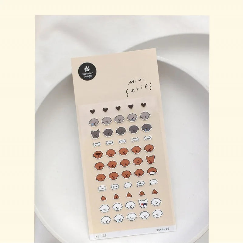Suatelier Kawaii Stickers: Cute Food, Animals, Scrapbooking, DIY Journal Stationery (Online Order Only)
