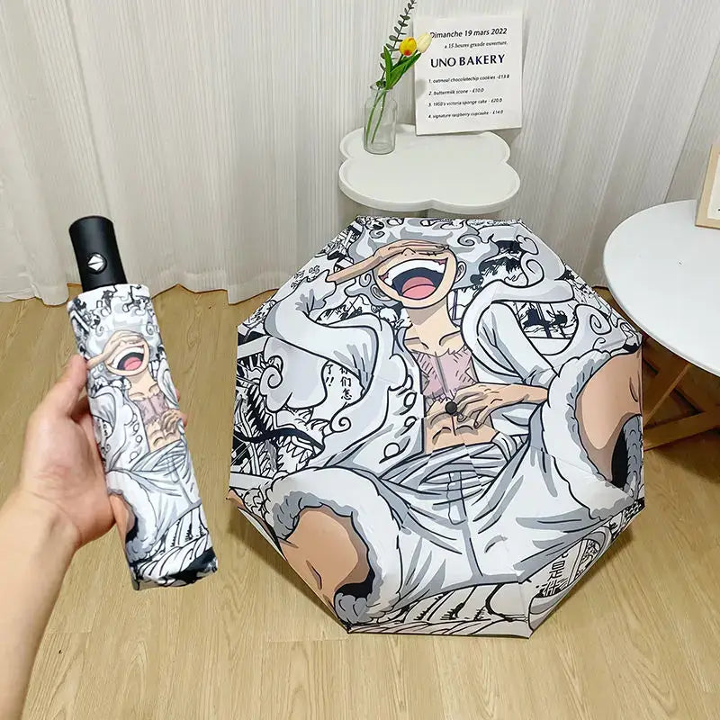 One Piece Nika Luffy Fold Umbrella Automatic Sunscreen (ONLINE ORDER ONLY)