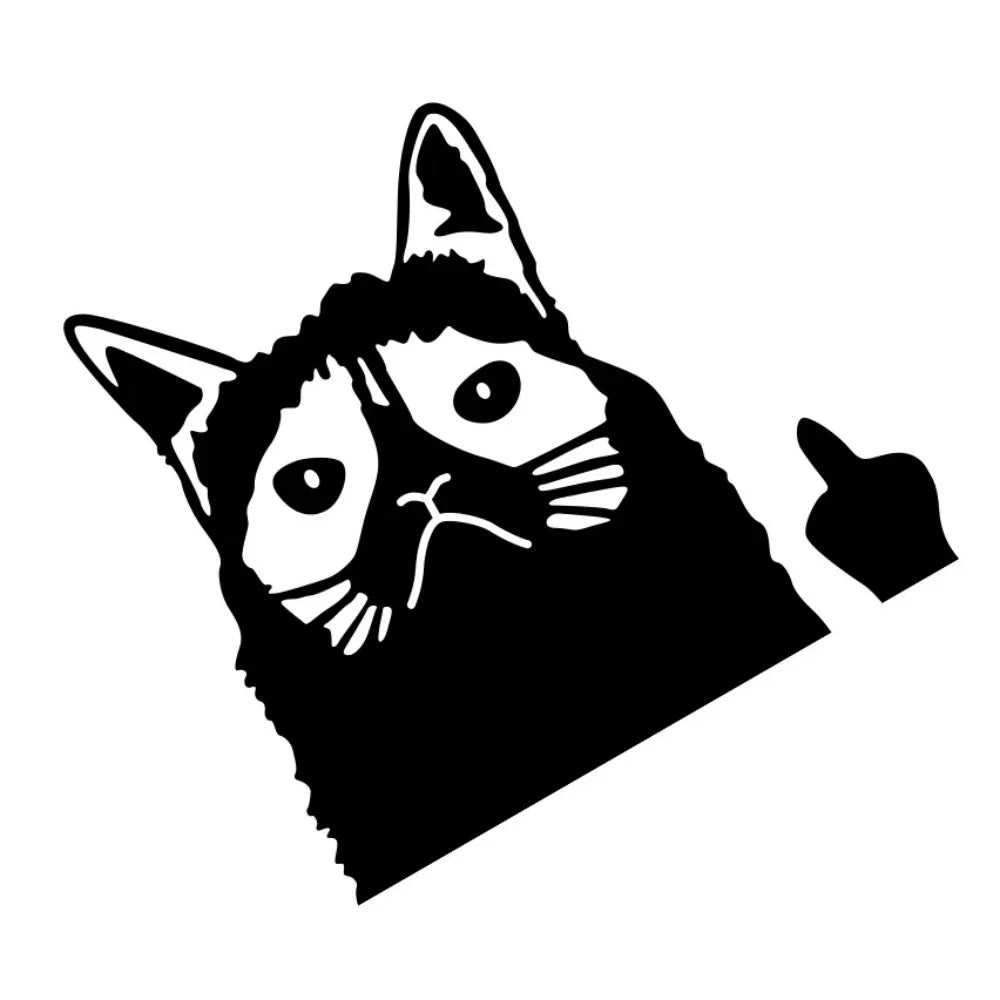 Creative Cat Car Sticker Waterproof Decals Cool Personalize Styling Accessories (ONLINE ORDER ONLY)
