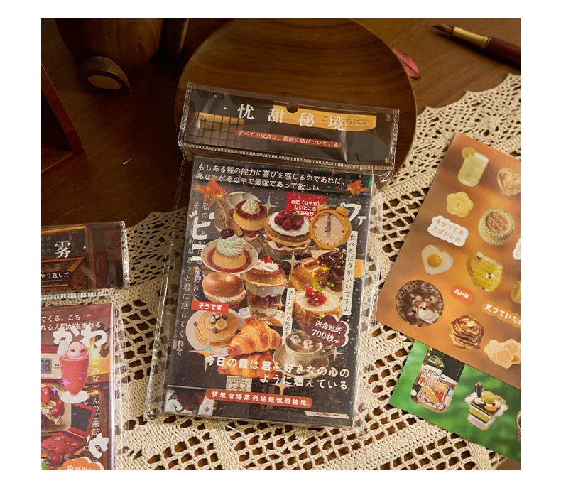 20 Pages Dream Language Series Cut Film Sticker Book Y2K Sticker Journal Handbook Scrapbooking Kawaii Decoration Sticker Gift (ONLINE ORDER ONLY)