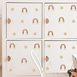 Boho Rainbow Stars Wall Sticker for Nursery Decor (ONLINE ORDER ONLY)