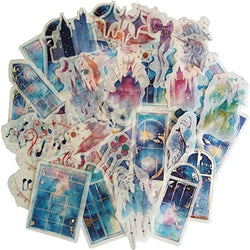 Kawaii Fantasy Whale Sea Turtle Starfish  Life Ocean Collection Washi Sticker Set for Scrapbooking Journaling (Online Order Only)