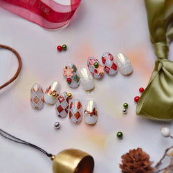 Geometric Grid Square Butterfly Snow Star Metal Self Adhesive Nail Art Sticker Snowflake Rhinestone Manicure Decal Nail Supplies (ONLINE ORDER ONLY)