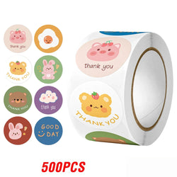 100-500pcs Cute Sticker for Kids Animals Face Reward Sticker for Classroom Teacher Supplies Motivational Scrapbooking (ONLINE ORDER ONLY)
