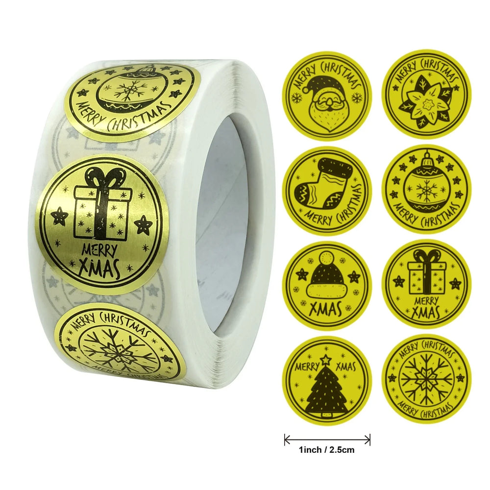 100-500pcs Thank You Stickers Free gift Gold Craft Handmade Sticker Circle Thank You Stickers For Business Card Sealing Labels (ONLINE ORDER ONLY)