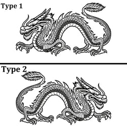 Anime Detachment Car Sticker The Black Dragon Body Big Picture Decoration Movement Style Die Cutting Waterproof PVC Vinyl Decals (ONLINE ORDER ONLY)