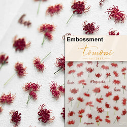 Rose Flower Bouquet Leaves Lace Bowknot Pearl Photo Frame Gird Embossed Reliefs Self Adhesive Nail Art Stickers Manicure Decals (ONLINE ORDER ONLY)