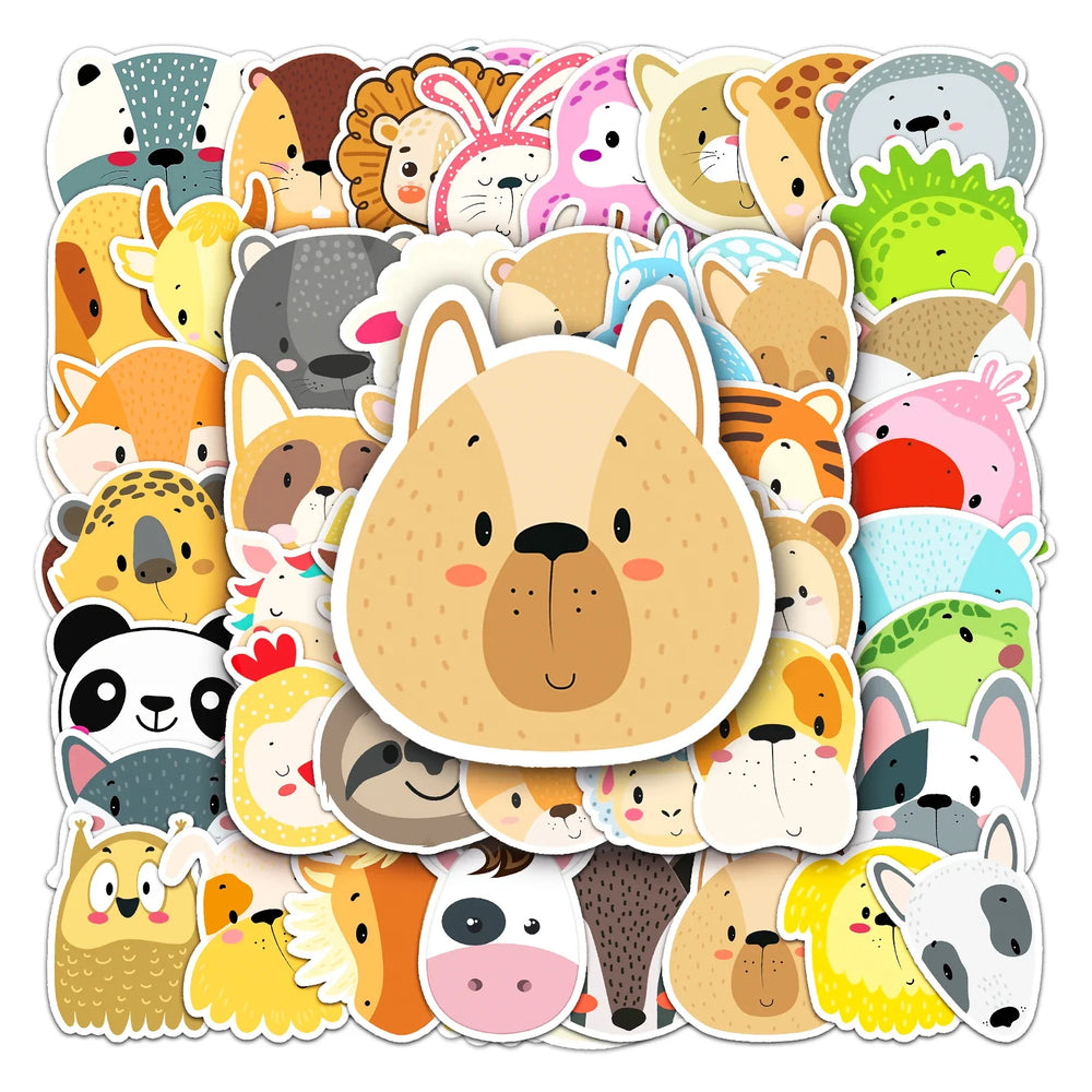 50Pcs Cute Waterproof Vinyl Stickers for Skateboard Snowboard (ONLINE ORDER ONLY)