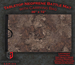 Scarred Badlands - Neoprene Battle Mat with Bag (ONLINE ORDER ONLY)