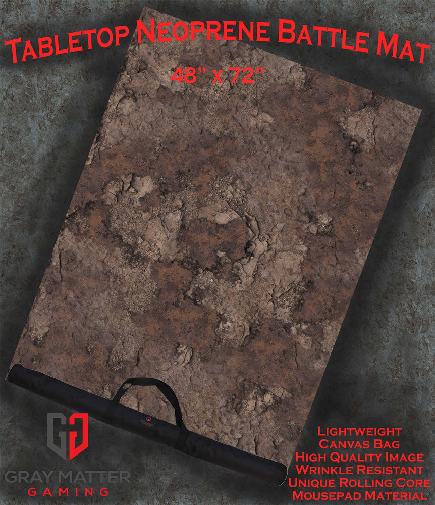 Scarred Badlands - Neoprene Battle Mat with Bag