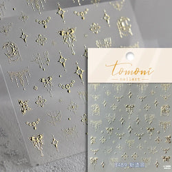 Dreamy Moon Star Cloud Butterfly Starrylight Rhinestone 5D Soft Embossed Relief Nail Art Sticker 3D Decal Decoration Manicure (ONLINE ORDER ONLY)