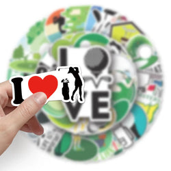 10/50Pcs Cartoon Golf Sport Graffiti Stickers Laptop Fridge DIY Guitar Luggage Phone Decals Sticker Kid Toy Gift (ONLINE ORDER ONLY)