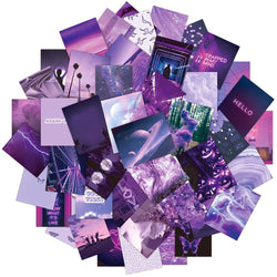 Purple Stickers Set: Landscape Decals for Scrapbook, Laptop, Phone, Fridge, Bike, Graffiti, Kids Toys (ONLINE ORDER ONLY)