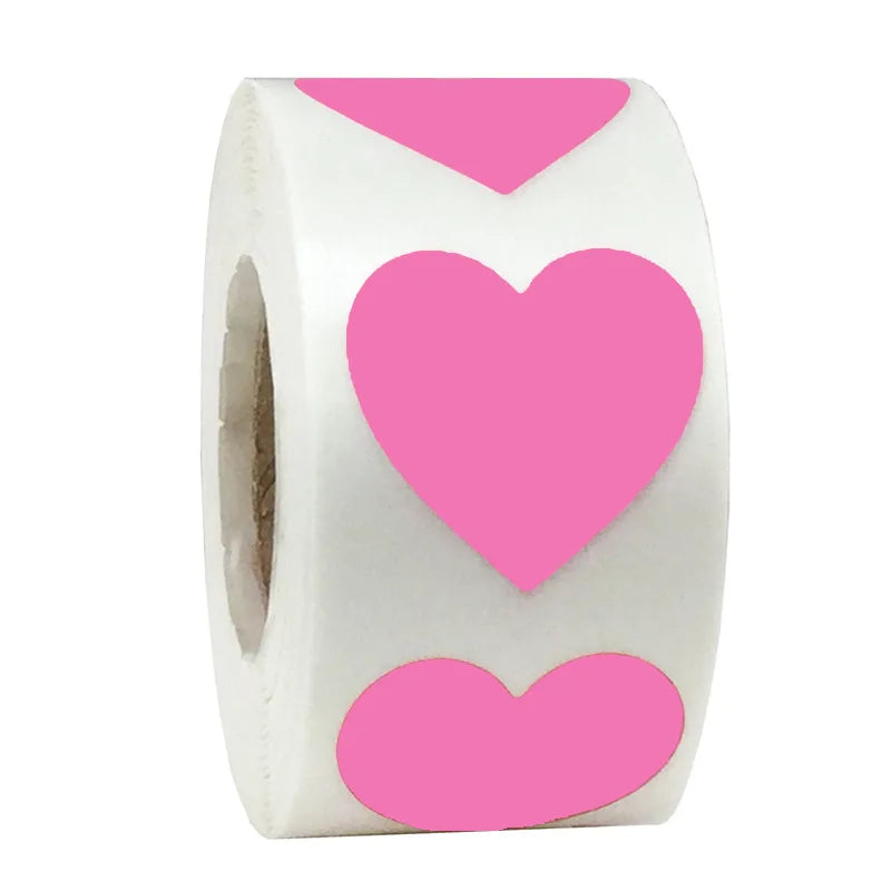 Heart shape of Red Stickers seal labels 50 Labels stickers scrapbooking for Package and wedding decoration stationery sticker (ONLINE ORDER ONLY)