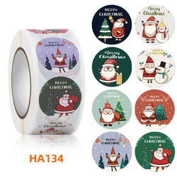 Merry Christmas Stickers 100-500Pcs Gift Baking Envelope Decor (ONLINE ORDER ONLY)