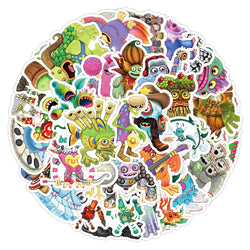 10/30/50PCS My Singing Monster Stickers Game Cute Cartoon Decals Toy DIY Notebook Laptop Phone Skateboard Car Kids Sticker Gift (ONLINE ORDER ONLY)