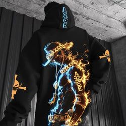 Portgas D. Ace Hoodie: One Piece Anime Parent-Child Wear (ONLINE ORDER ONLY)